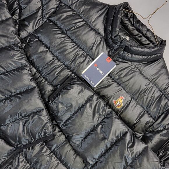Fanatics Mens NHL Ottawa Senators Full Zip Puffer Jacket Size XL Water Resistant - Picture 1 of 16